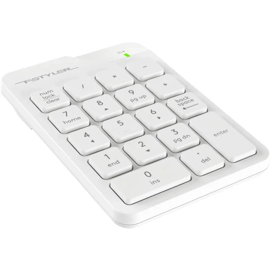 Клавиатура цифровая A4Tech Fstyler FGK21C White, FGK21C (White) UA