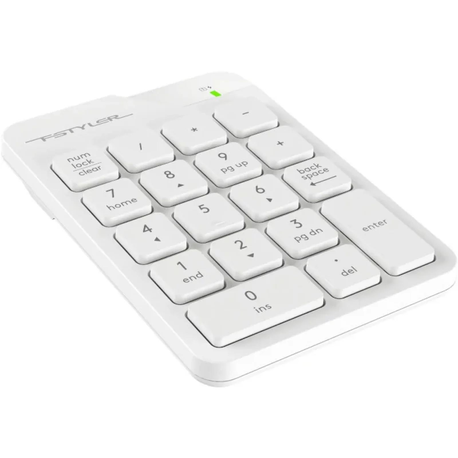 Клавиатура цифровая A4Tech Fstyler FGK21C White, FGK21C (White) UA