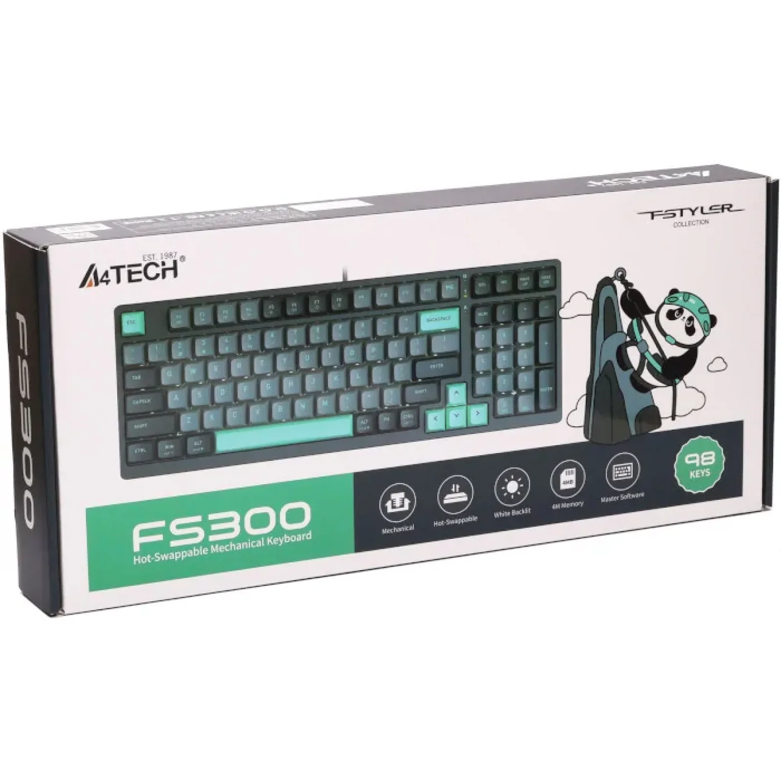 Клавіатура A4Tech Fstyler FS300 Panda Rock Climbing, FS300 (Panda Rock Climbing) UA