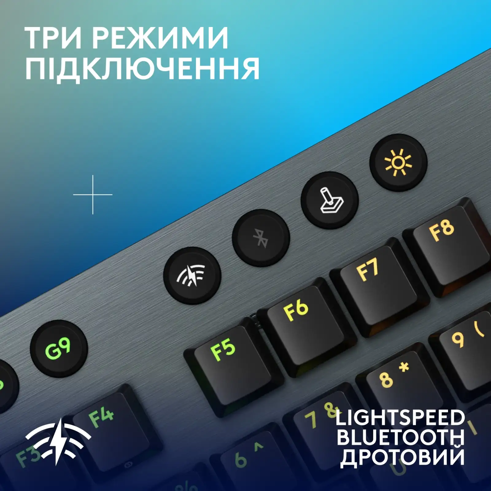 Клавиатура беспроводная Logitech G915 X Lightspeed Wireless Clicky Black (920-012709) UA