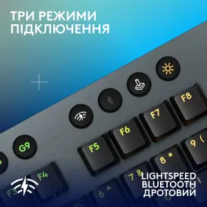 Клавиатура беспроводная Logitech G915 X Lightspeed Wireless Clicky Black (920-012709) UA