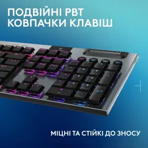 Клавиатура беспроводная Logitech G915 X Lightspeed Wireless Clicky Black (920-012709) UA