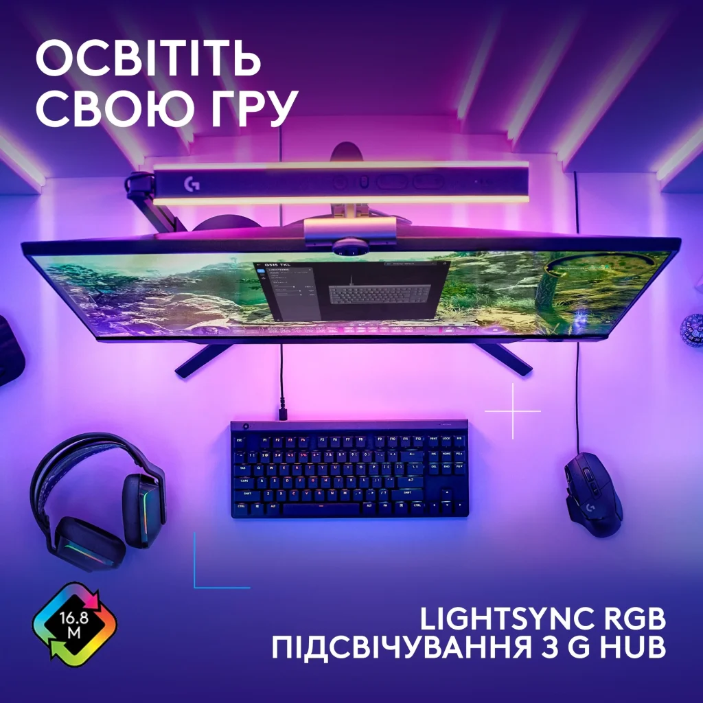 Клавіатура Logitech G515 TKL Black (920-012872) UA