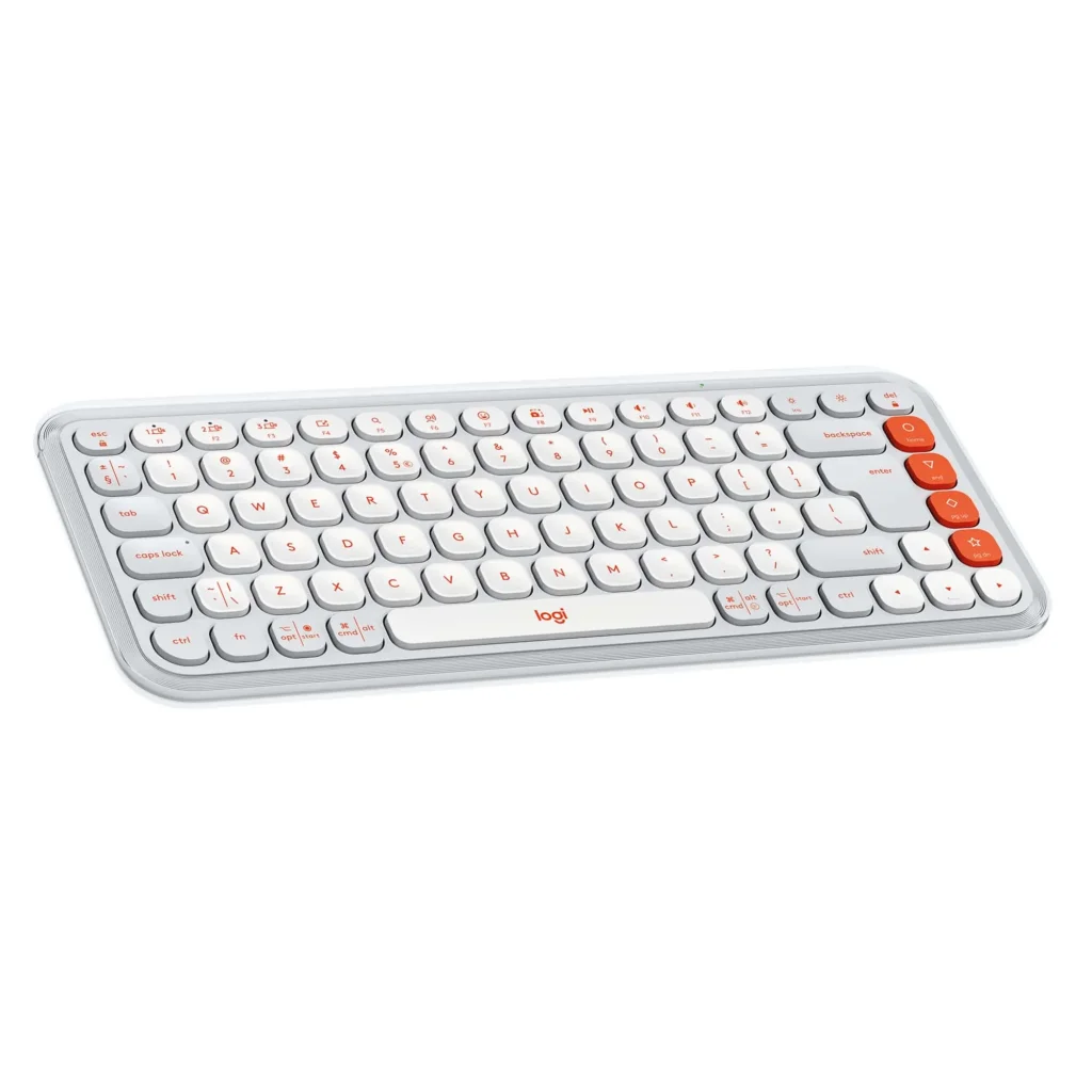 Клавиатура беспроводная Logitech Pop Icon Keys Off White (920-013072) UA