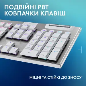 Клавиатура беспроводная Logitech G915 X Lightspeed Wireless Tactile White (920-012690) UA