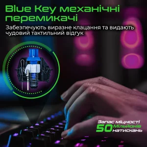 Клавиатура Vertux Comando Black, comando.black UA