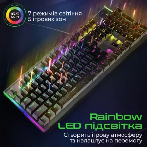 Клавиатура Vertux Comando Black, comando.black UA