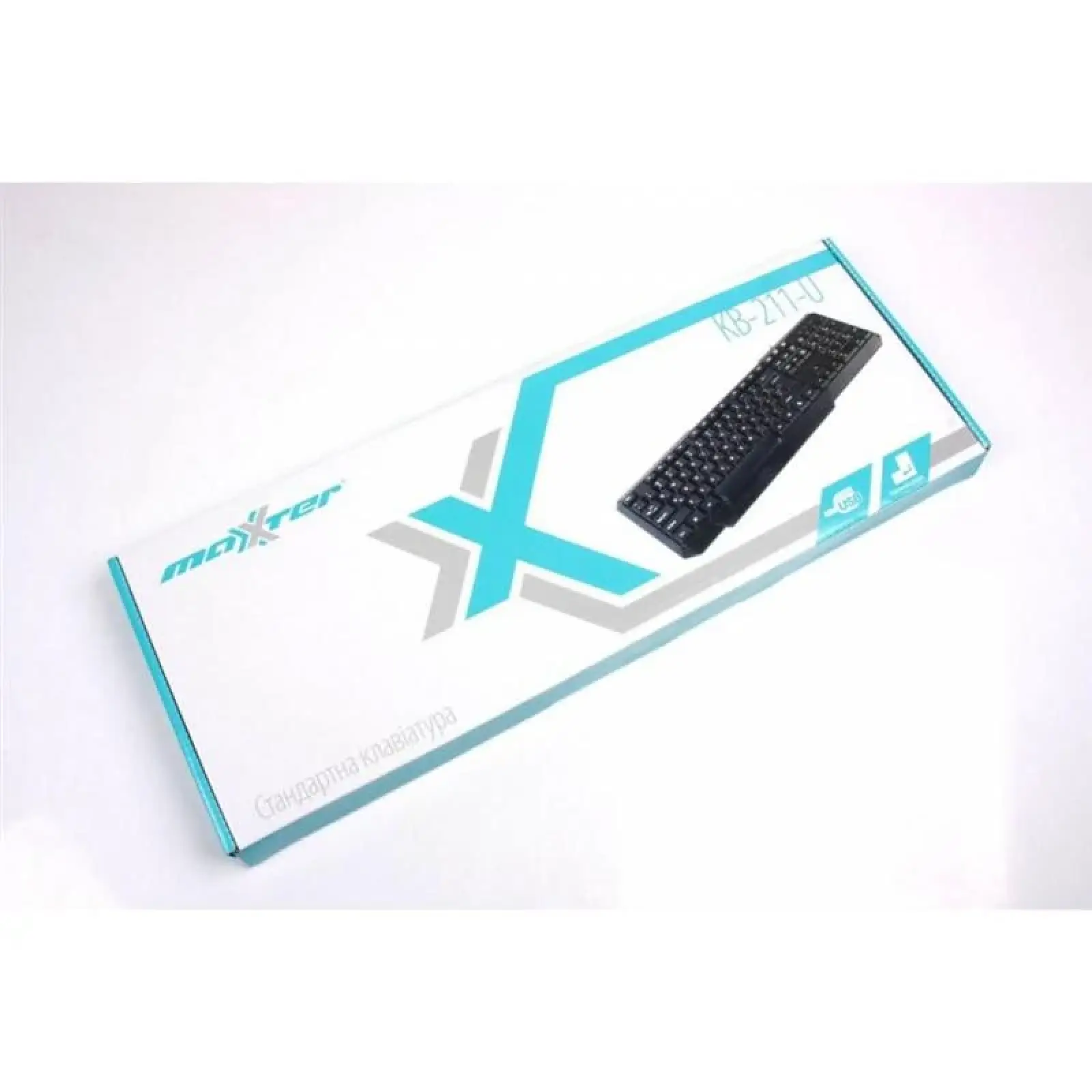 Клавиатура Maxxter KB-211-U UKR/RUS Black USB UA