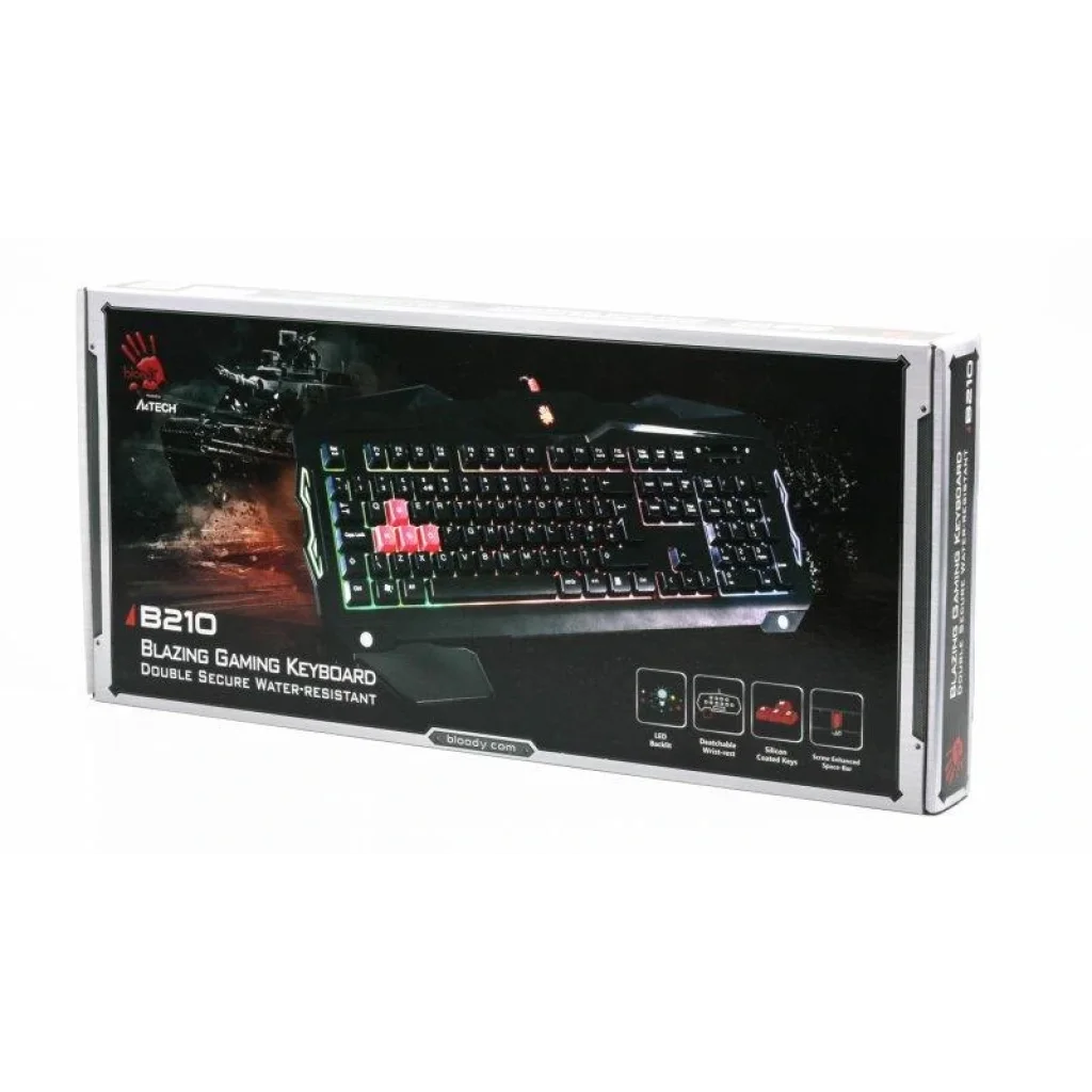Клавиатура A4Tech Bloody B210 Black USB UA