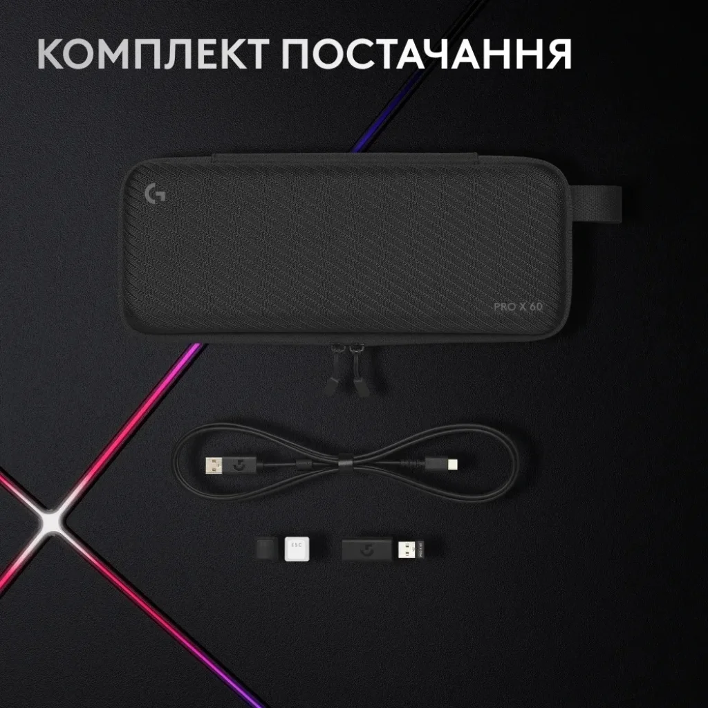 Клавіатура Logitech G PRO X 60 TKL GX Optical Black Tactile (920-011911) UA