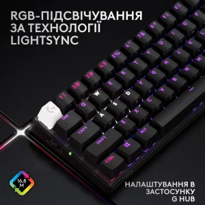 Клавіатура Logitech G PRO X 60 TKL GX Optical Black Tactile (920-011911) UA