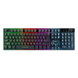 Клавіатура REAL-EL Comfort 7090 Backlit Black USB, EL123100031 UA