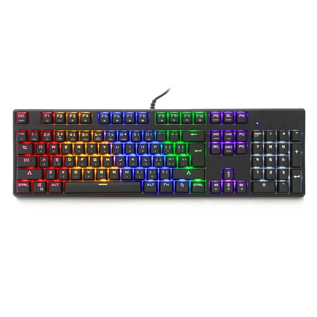 Клавиатура Motospeed CK107 Outemu Blue RGB Ukr Black (mtk96mb) UA