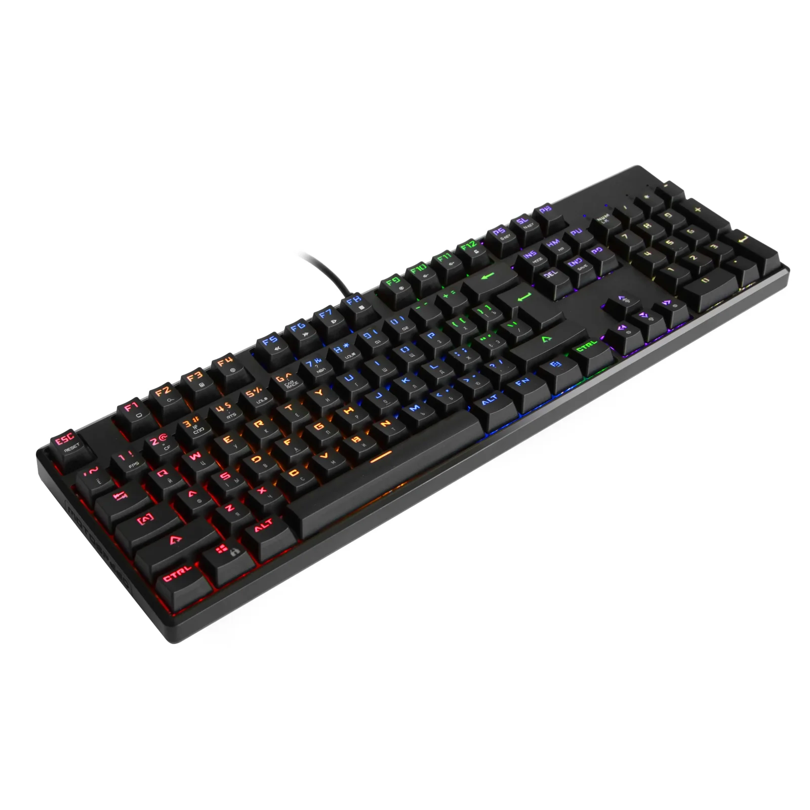 Клавиатура Motospeed CK107 Outemu Blue RGB Ukr Black (mtk96mb) UA