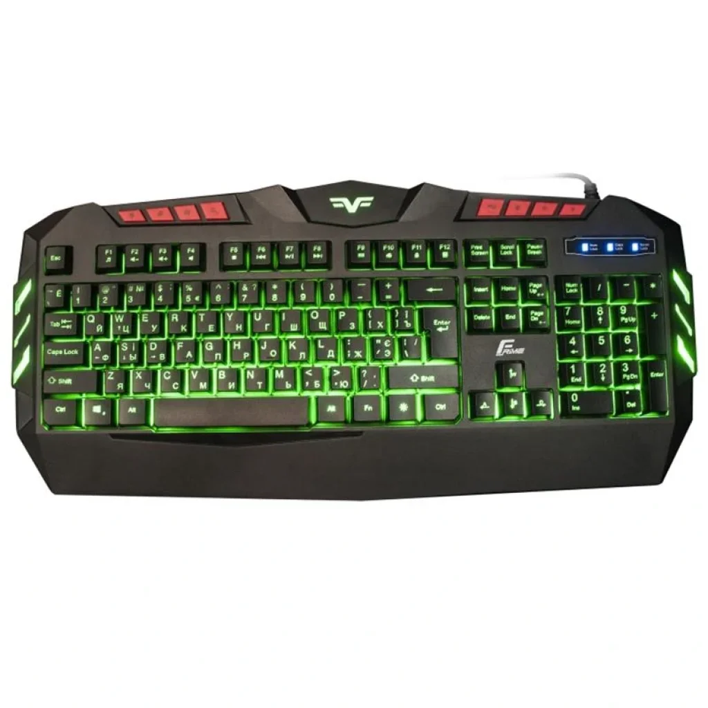 Клавіатура Frime Dragonfly Ukr (FLK18300) Black USB UA