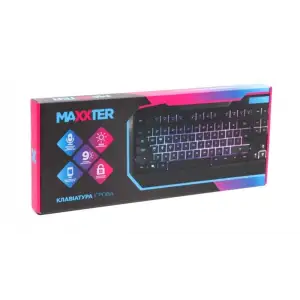 Клавіатура Maxxter KBG-201-UL Black USB UA