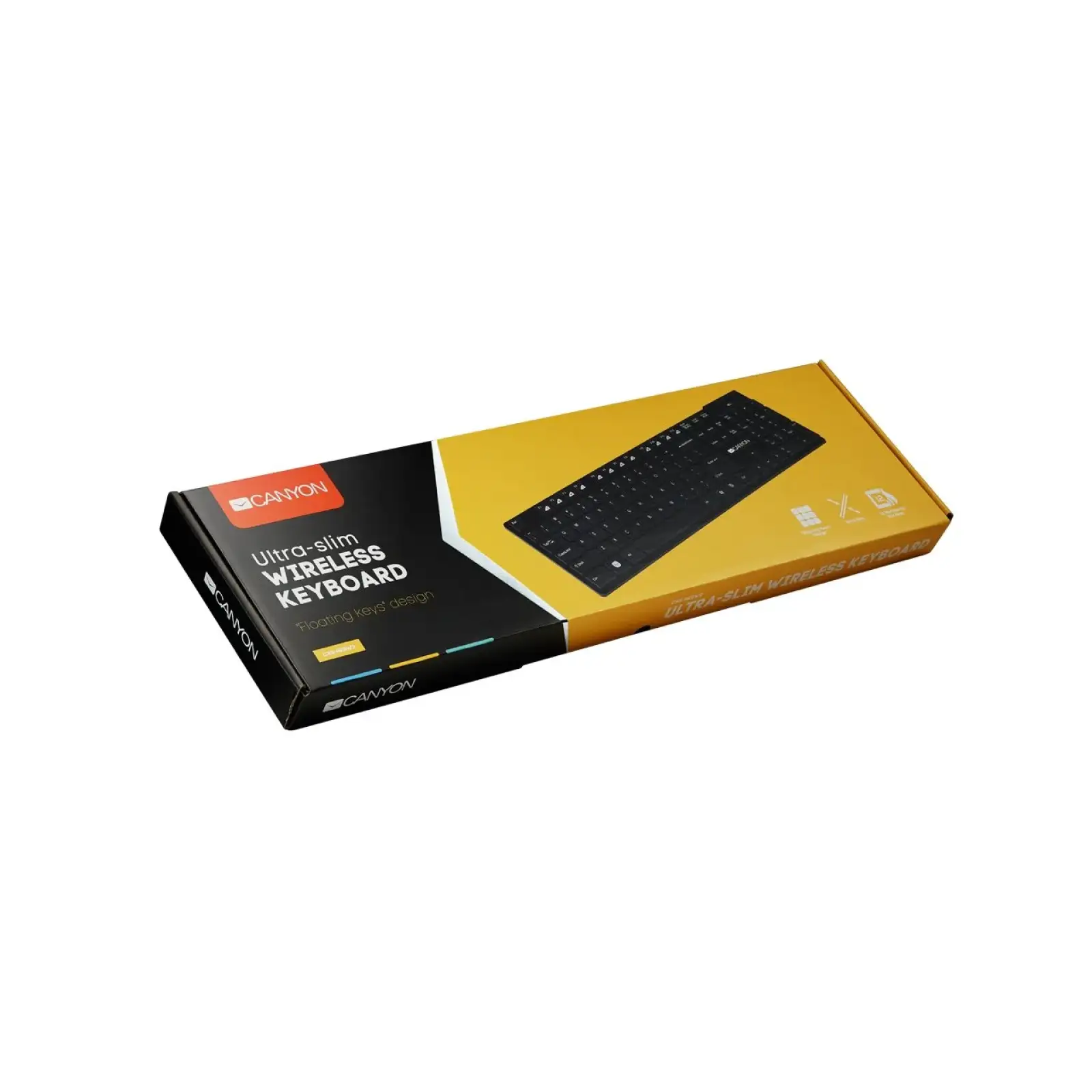 Клавиатура Canyon CNS-HKBW2-RU Black USB UA