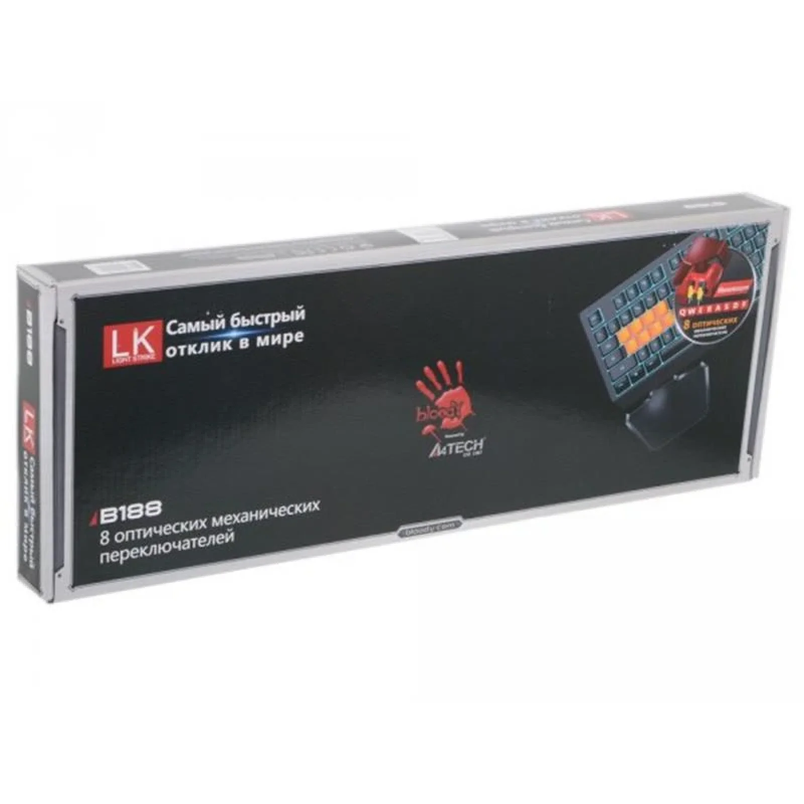 Клавиатура A4Tech Bloody B188 Black USB, B188 Bloody (Black) UA