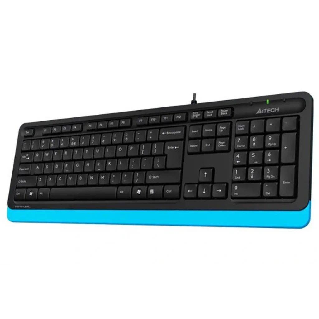 Клавіатура A4Tech FK10 Black/Blue USB, FK10 (Blue) UA