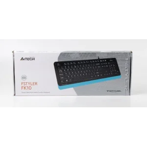 Клавіатура A4Tech FK10 Black/Blue USB, FK10 (Blue) UA