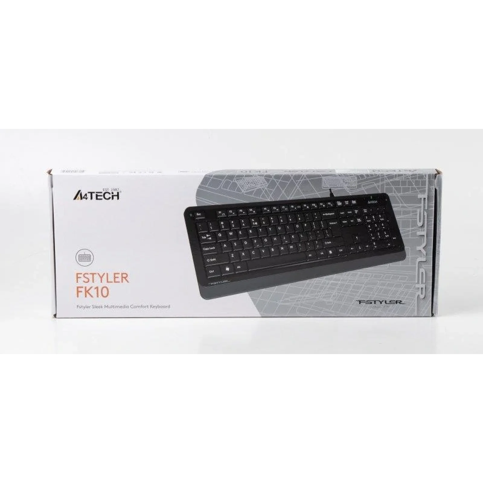 Клавиатура A4Tech FK10 Black/Grey USB, FK10 (Grey) UA