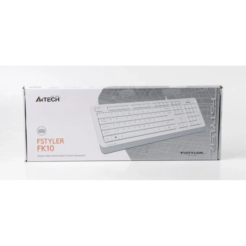 Клавіатура A4Tech FK10 White USB, FK10 (White) UA