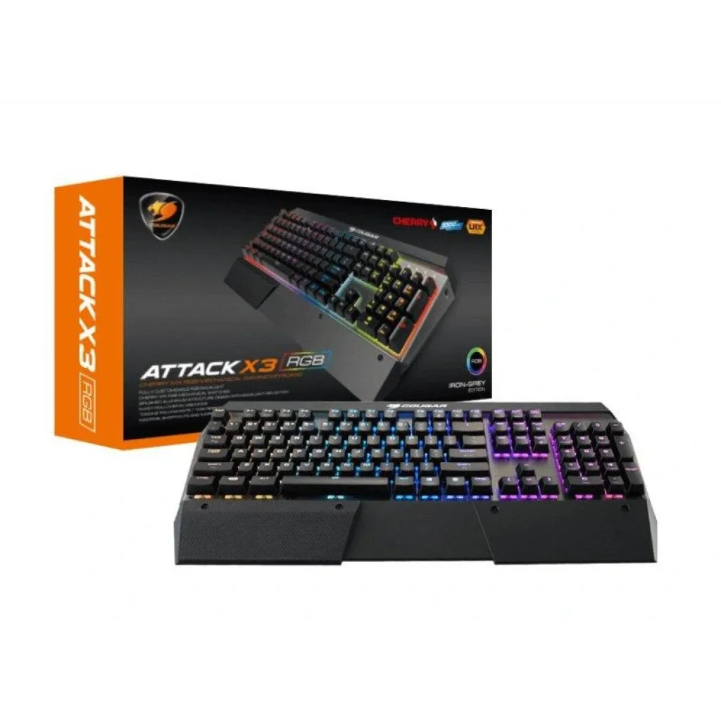 Клавіатура Cougar Attack X3 RGB Speedy Cherry MX Silver USB UA