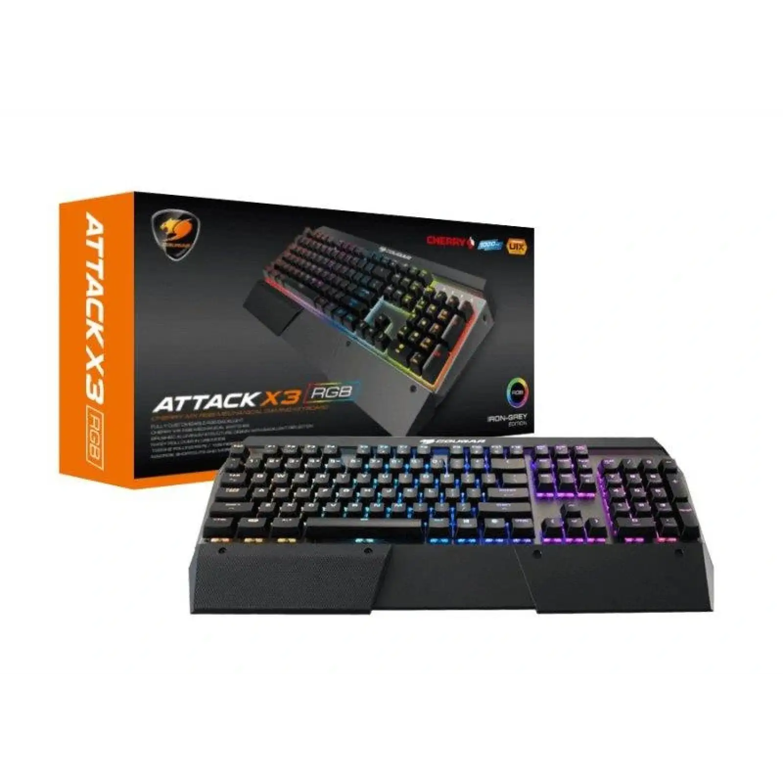 Клавиатура Cougar Attack X3 RGB Speedy Cherry MX Silver USB UA