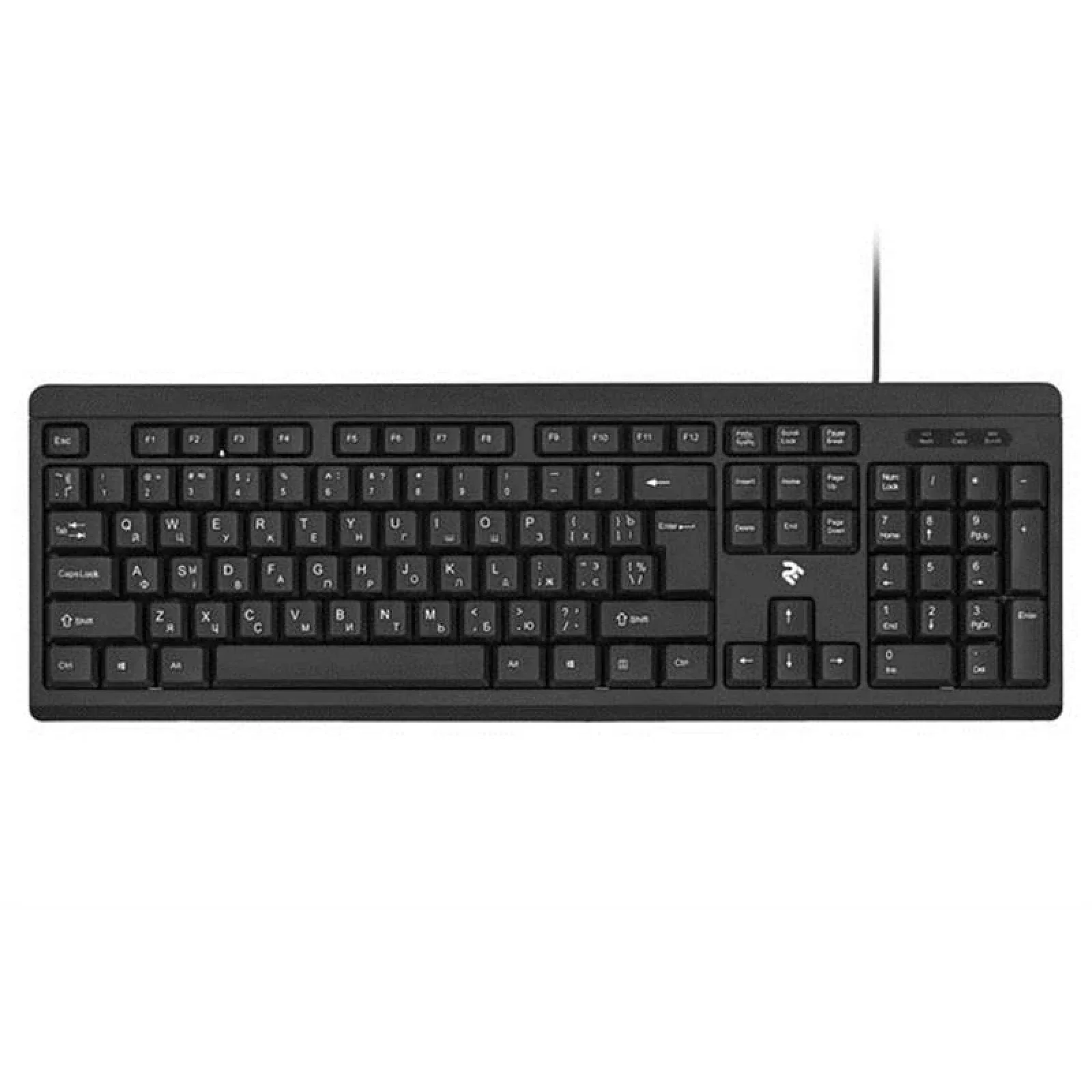 Клавіатура 2E KS108 Slim (2E-KS108UB) Black USB UA