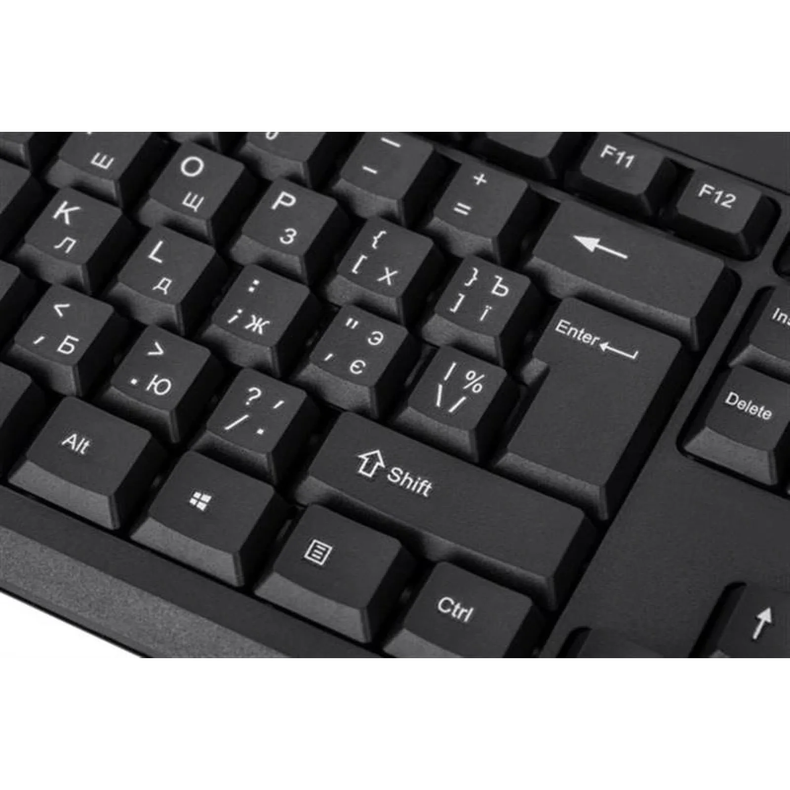 Клавіатура 2E KS108 Slim (2E-KS108UB) Black USB UA