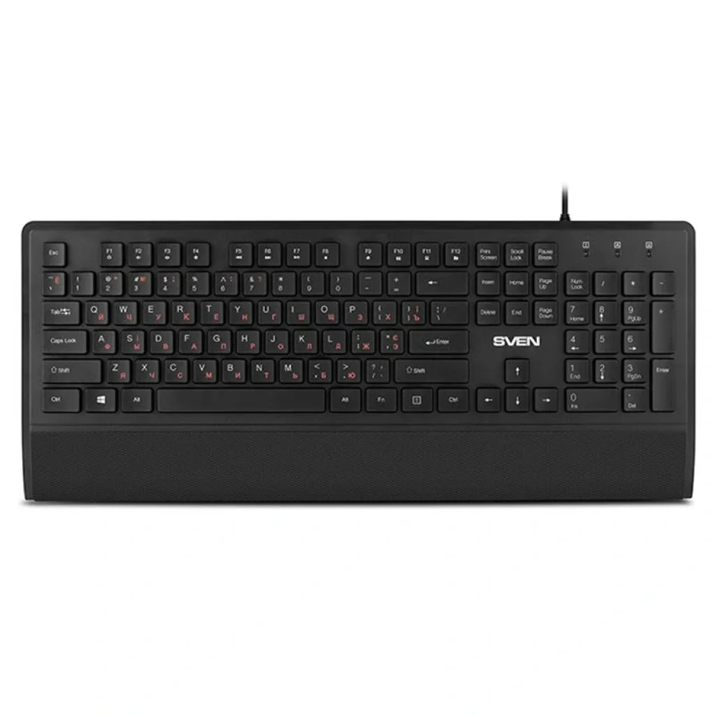 Клавиатура Sven KB-E5500 Black USB, 00600197 UA