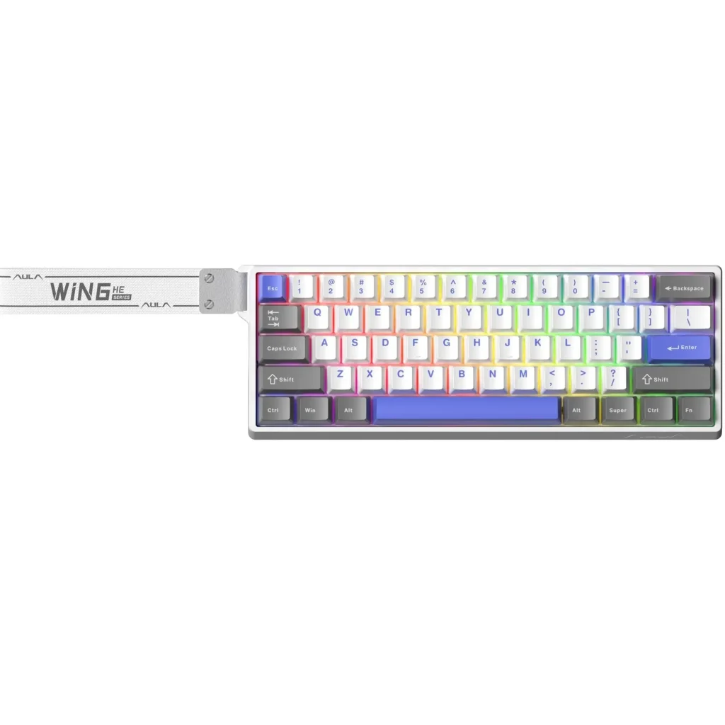 Клавиатура Aula WIN68 HE Max Magnetic switch Grey/White/Purple (6978080504081) UA