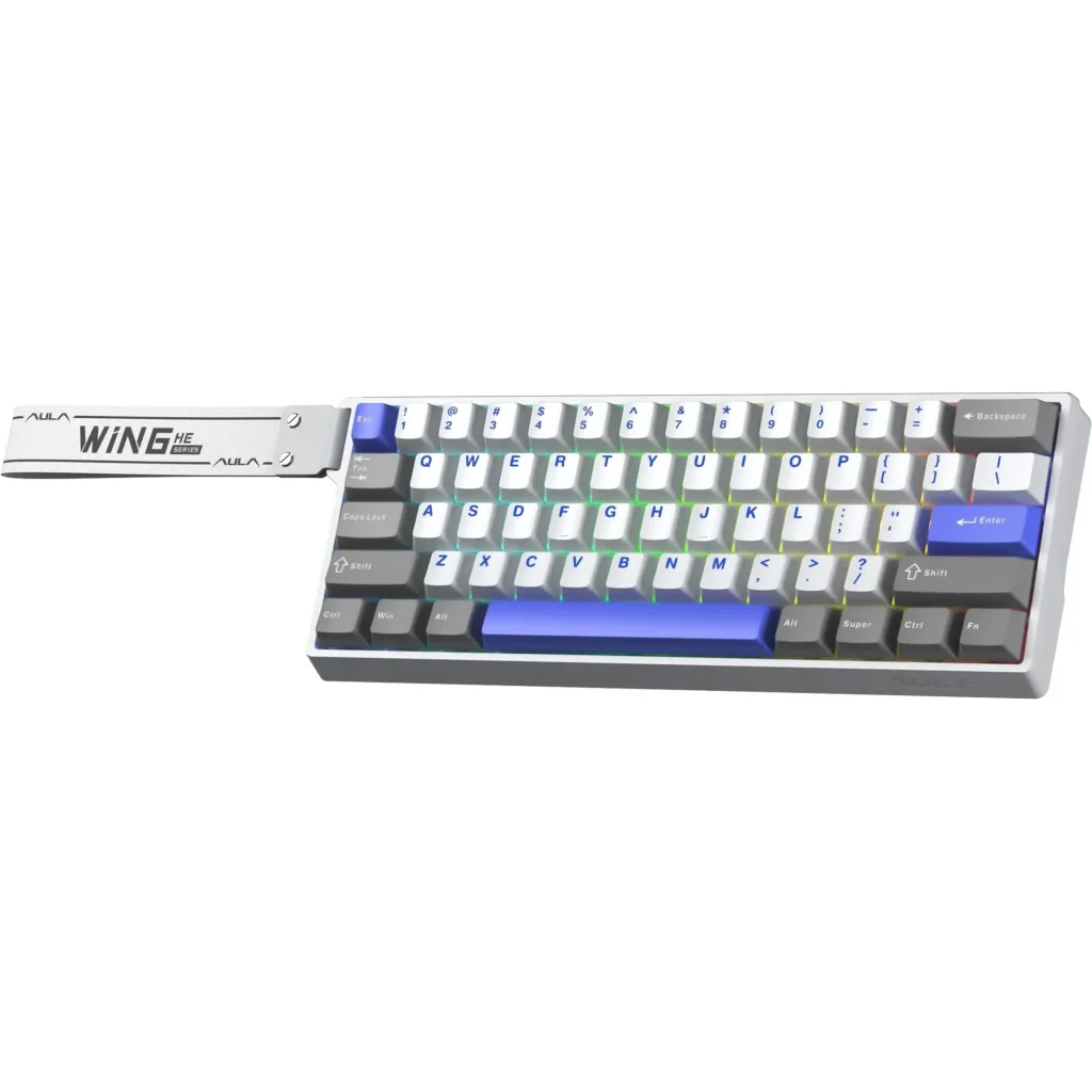 Клавиатура Aula WIN68 HE Max Magnetic switch Grey/White/Purple (6978080504081) UA