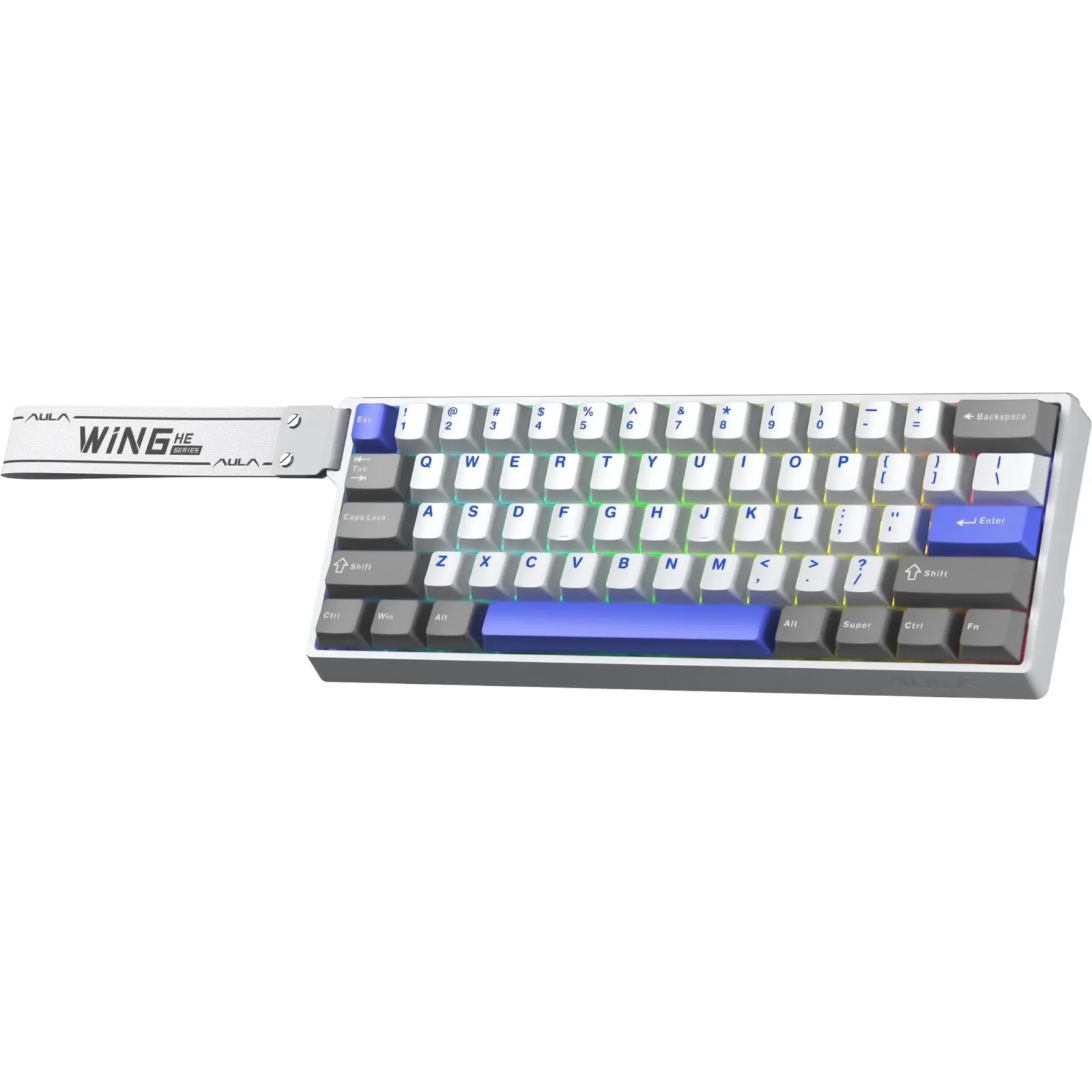 Клавіатура Aula WIN68 HE Max Magnetic switch Grey/White/Purple (6978080504081) UA