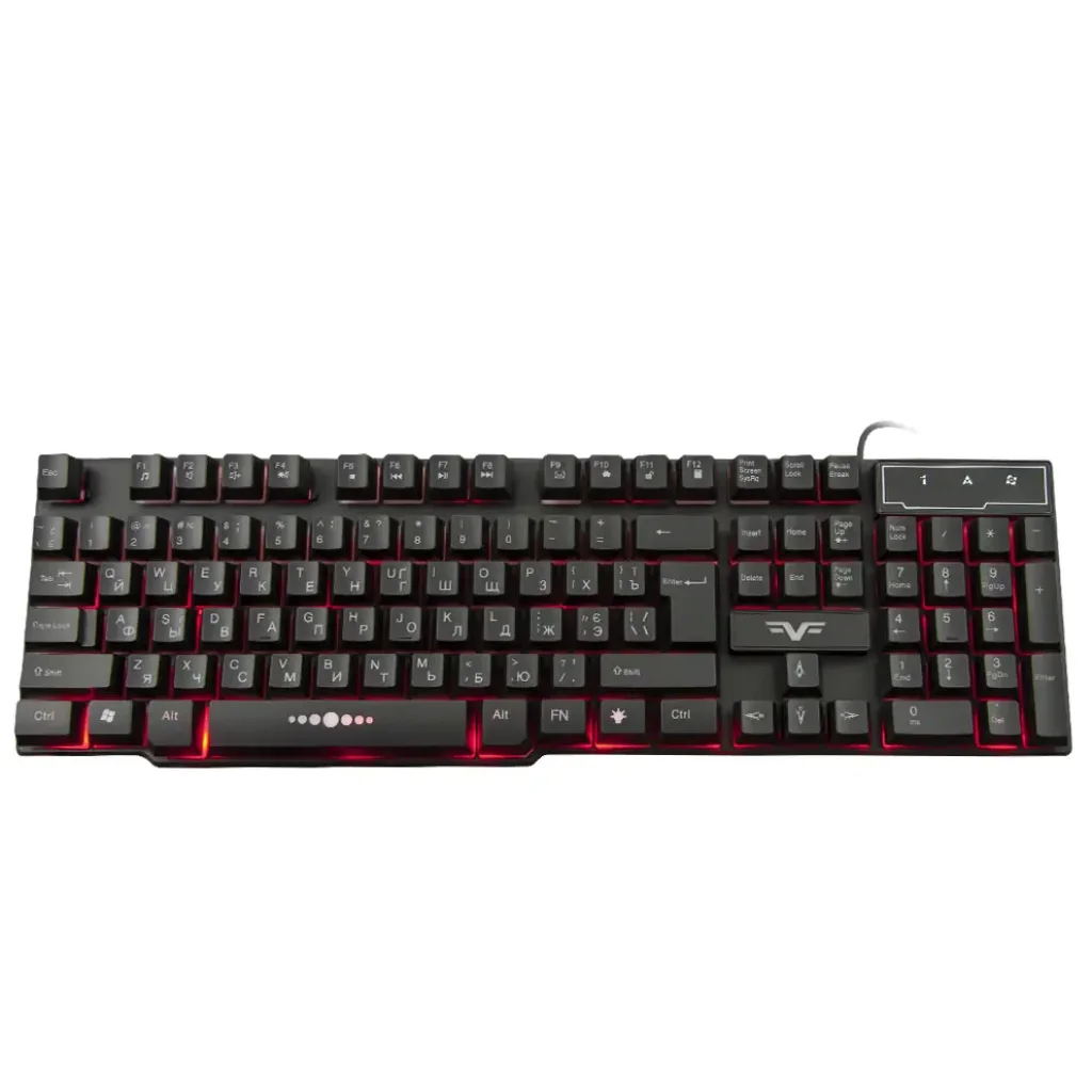 Клавиатура Frime Firefly II Black USB RUS/UKR (FLK19110) UA