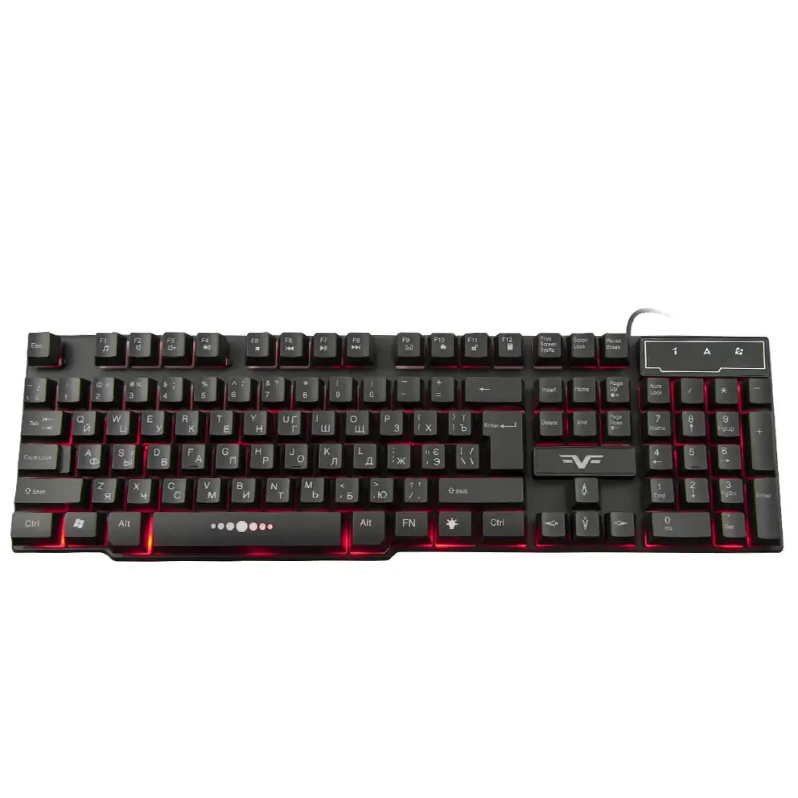 Клавиатура Frime Firefly II Black USB RUS/UKR (FLK19110) UA