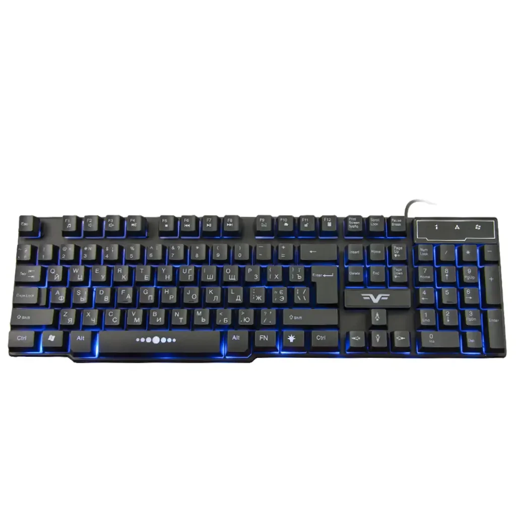 Клавиатура Frime Firefly II Black USB RUS/UKR (FLK19110) UA