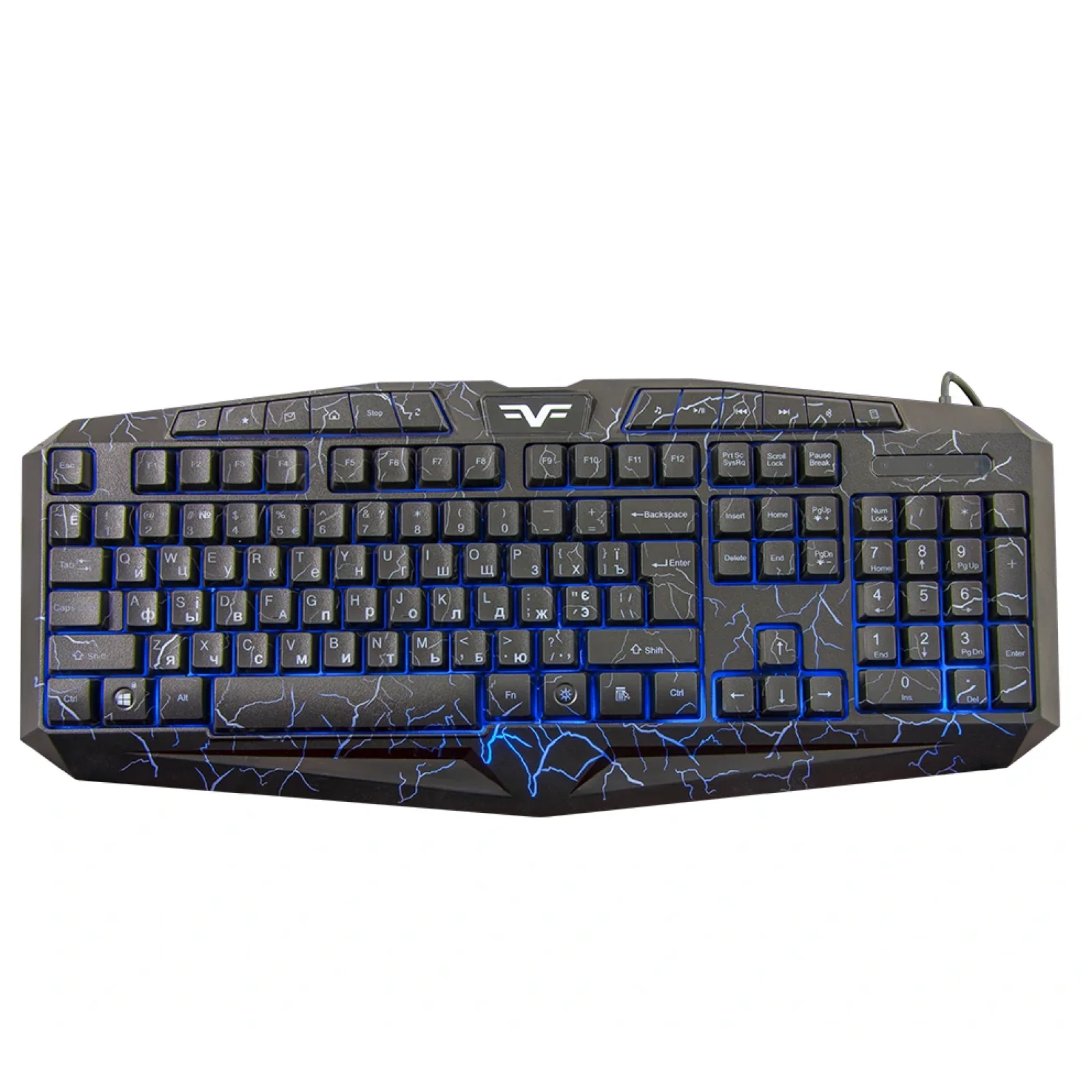 Клавіатура Frime Magma Black USB RUS/UKR (FLK19500) UA