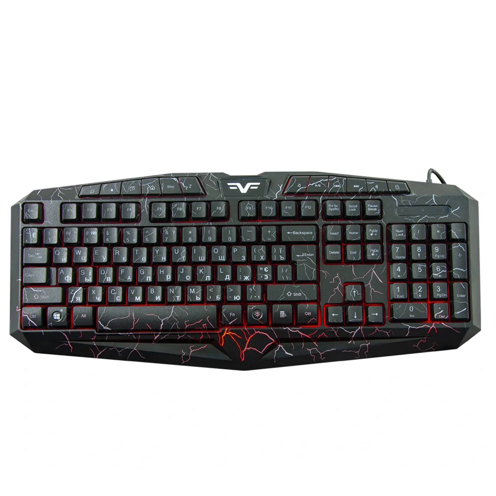 Клавіатура Frime Magma Black USB RUS/UKR (FLK19500) UA