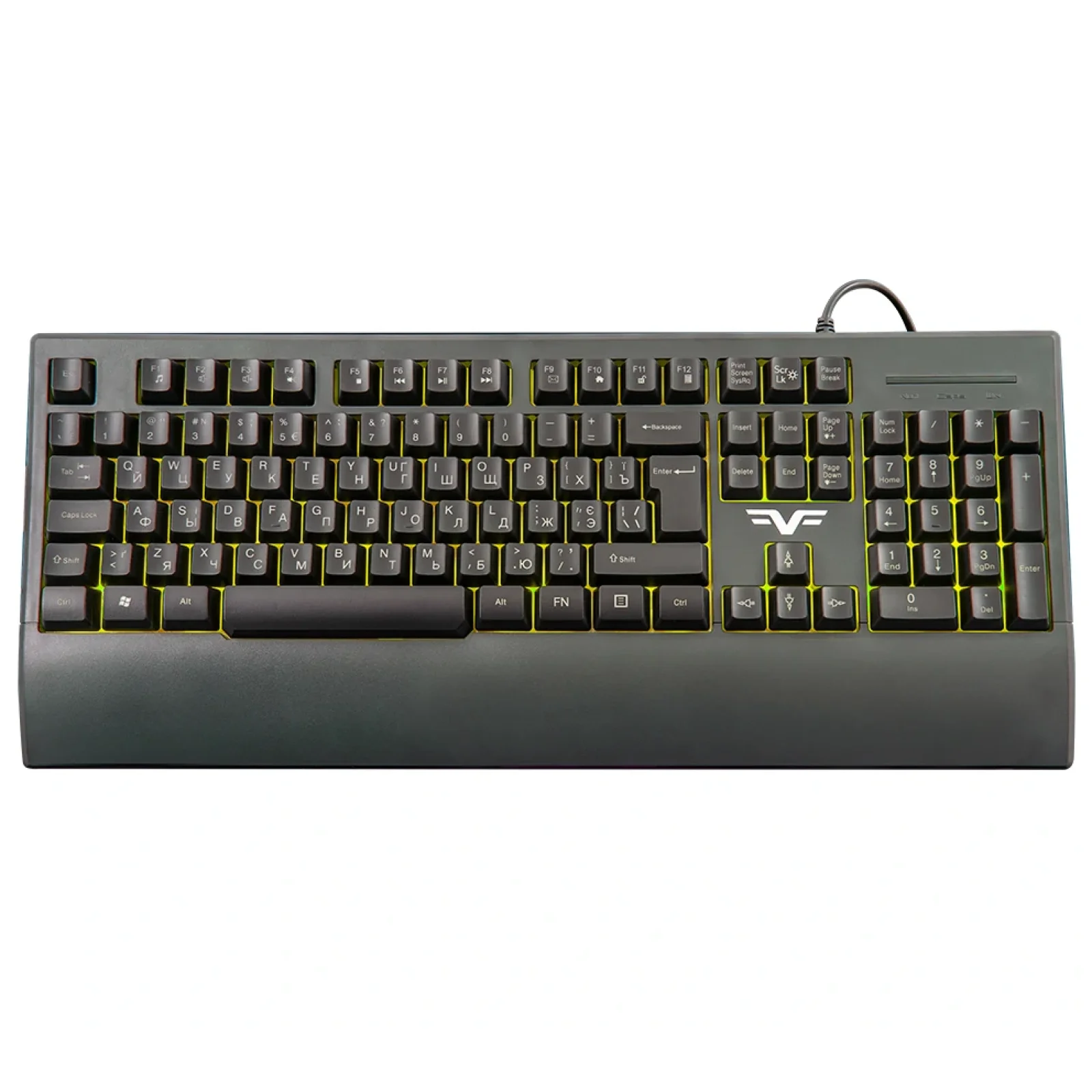 Клавіатура Frime Graphit Black USB RUS/UKR (FLK19600) UA