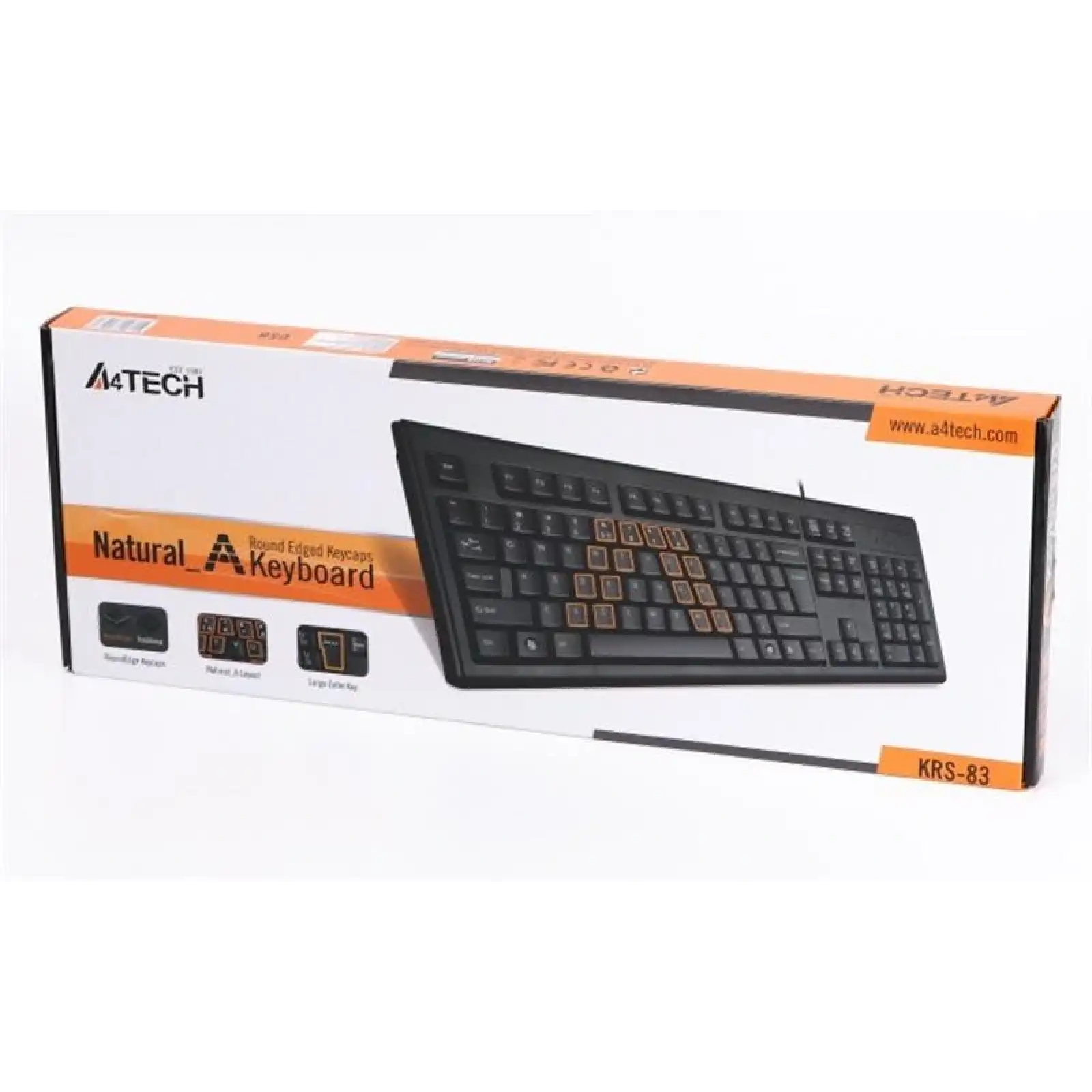 Клавиатура A4tech KRS-83 Black PS/2, KRS-83 PS/2 (Black) UA