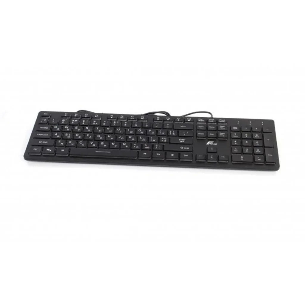 Клавіатура Frime Moonfox 3Color Black USB RUS/UKR (FLK18210) UA