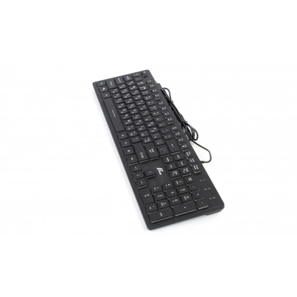 Клавіатура Frime Moonfox 3Color Black USB RUS/UKR (FLK18210) UA