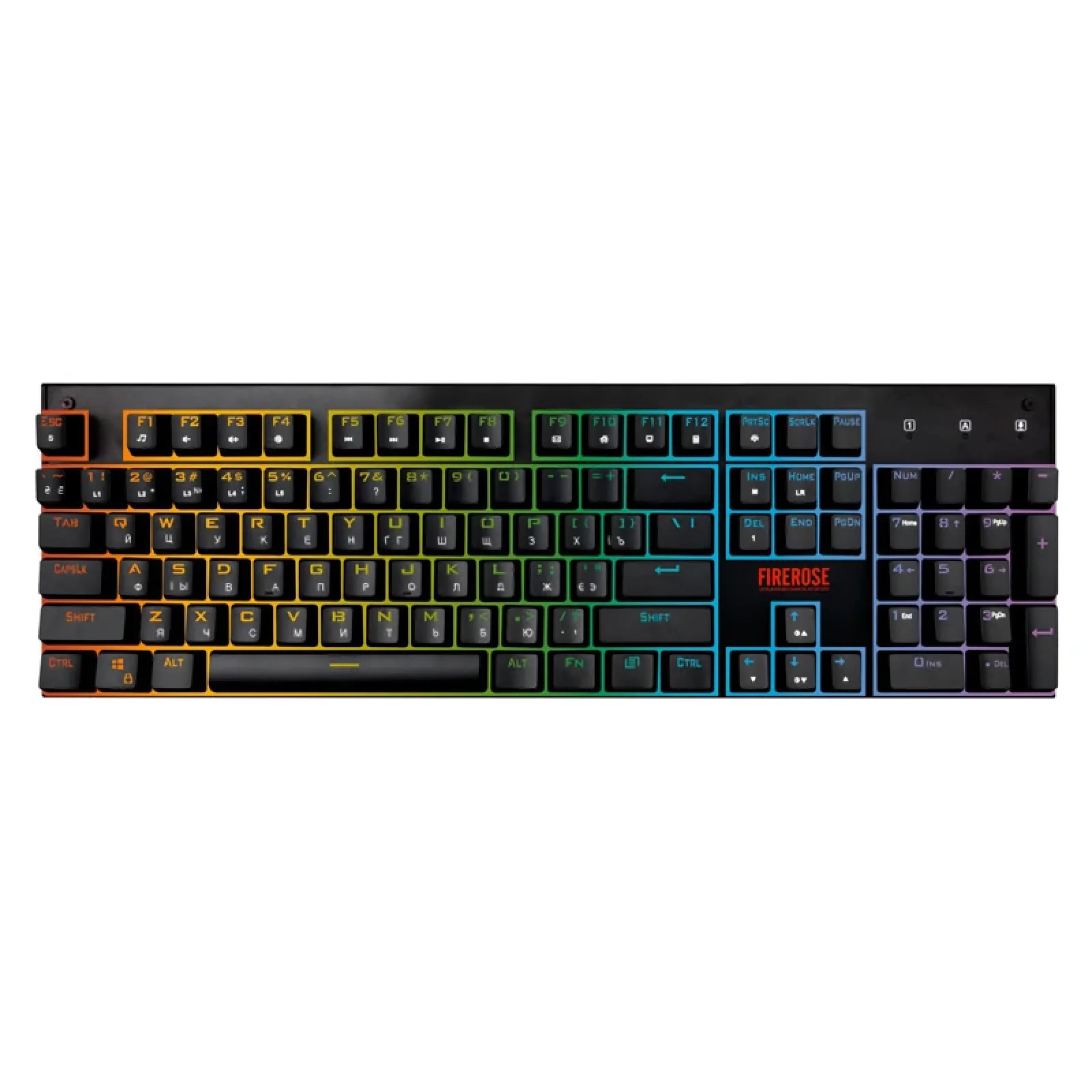 Клавиатура 1stPlayer MK3 RGB Outemu Blue (MK3-BL) USB, MK3 Blue Switch UA