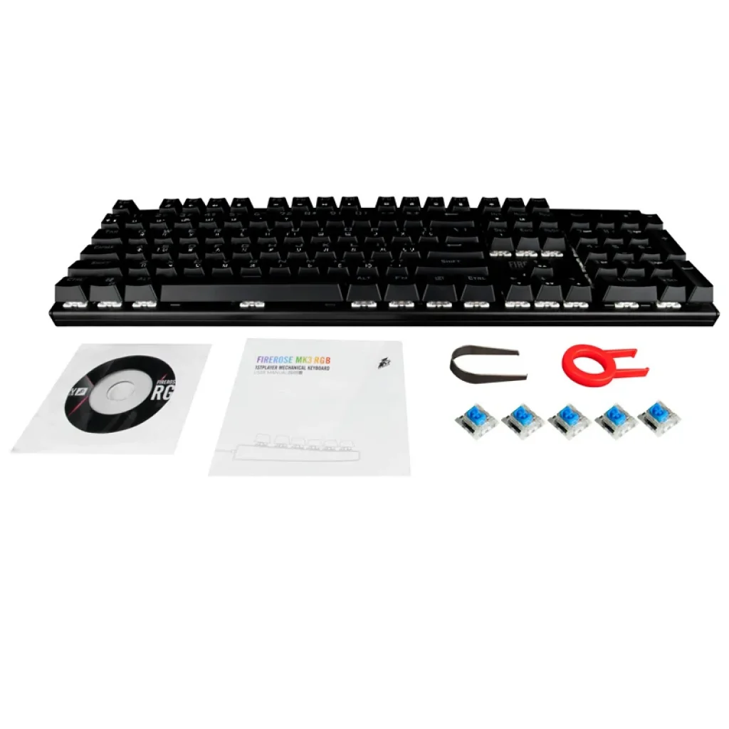Клавіатура 1stPlayer MK3 RGB Outemu Blue (MK3-BL) USB, MK3 Blue Switch UA
