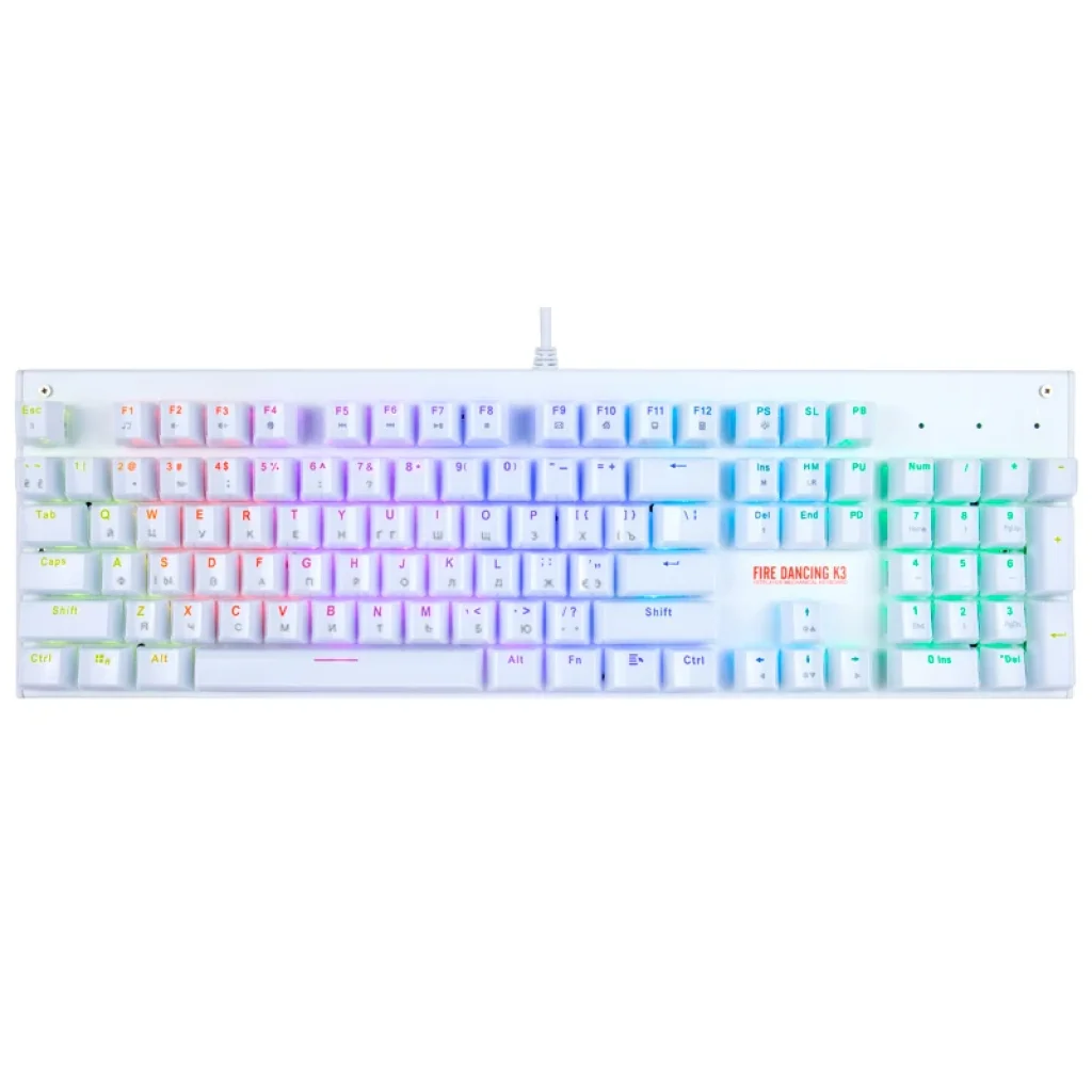 Клавіатура 1stPlayer K3 RGB Outemu Blue (K3-BL) USB, K3 Blue Switch UA
