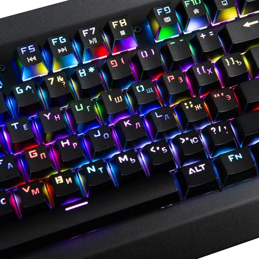 Клавиатура Modecom Volcano Hammer 2 RGB Removable Red Switch USB (K-MC-HAMMER2-U-RED-RGB-RU) Black UA