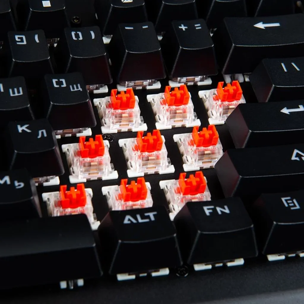 Клавиатура Modecom Volcano Hammer 2 RGB Removable Red Switch USB (K-MC-HAMMER2-U-RED-RGB-RU) Black UA
