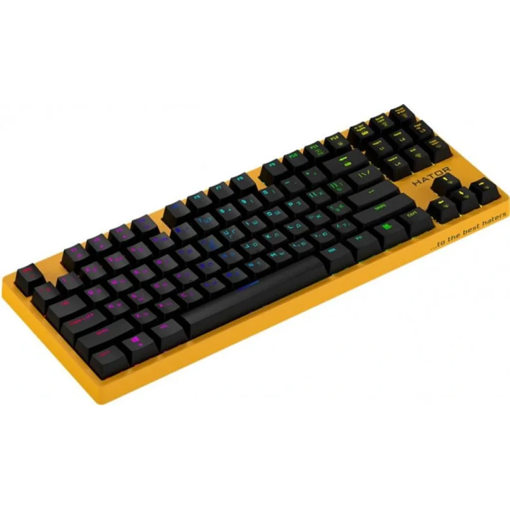 Клавиатура Hator Rockfall EVO TKL Kailh Optical ENG/UKR/RUS (HTK-632) Yellow USB UA