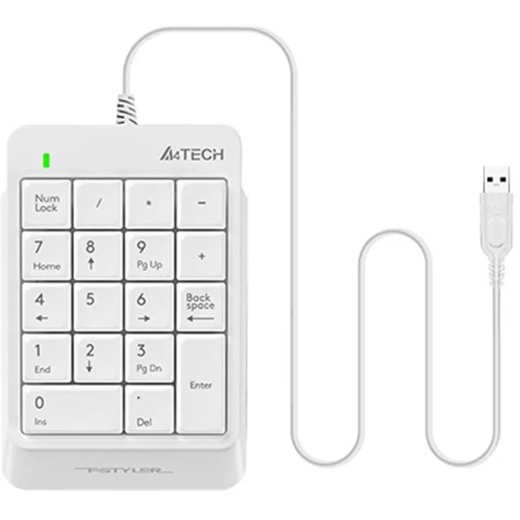 Цифровий клавіатурний блок A4Tech FK13P White USB, FK13P (White) UA
